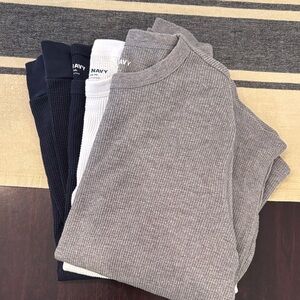 Set of 3 Old Navy Thermal Ling Sleeve Shirts